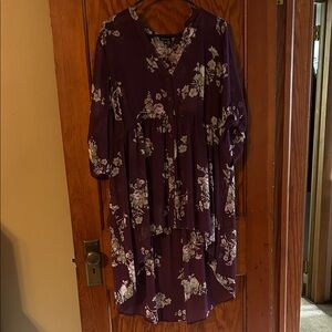 Torrid Purple Floral Dress